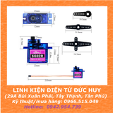 Servo SG92R (Bánh răng nhựa) xoay góc tối đa 180 độ