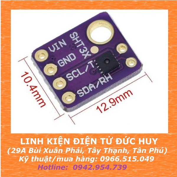 GY SHT31D CB nhiệt độ/độ ẩm I2C tốc độ cao
