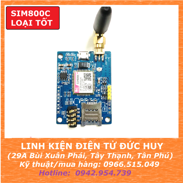 MODULE SIM800C (LOẠI TỐT) GSM/GPRS/BLUETOOTH 2G/3G/4G