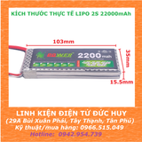 PIN LIPO 2S 7.4V 2200MAH, XẢ 30C