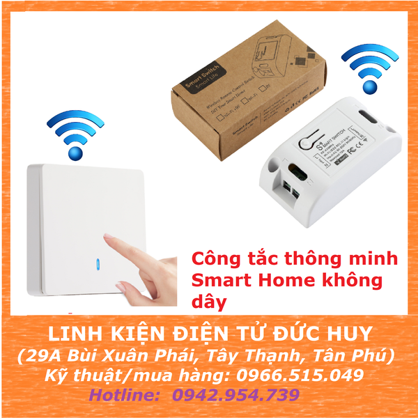Công tắc thông minh không dây Smart Home V2.0 RF 433MHz