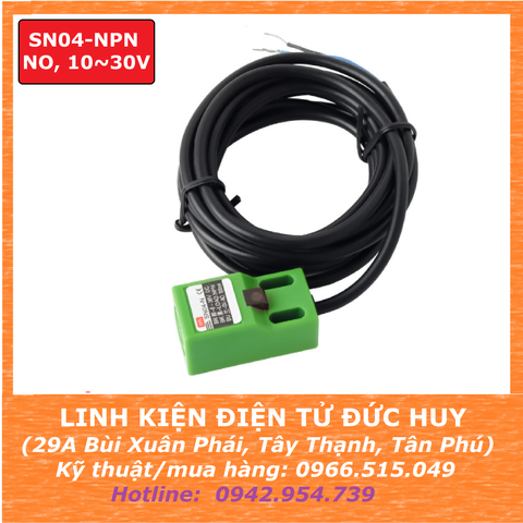 Cảm biến kim loại SN04 NPN, NO, 10~30VDC