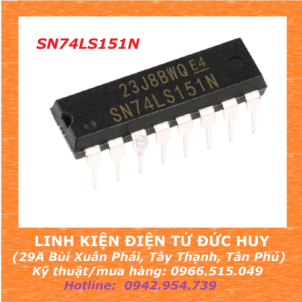 74LS151 - IC GIẢI MÃ 8 SANG 1