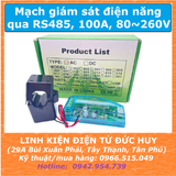 PZEM-004T MẠCH GIÁM SÁT ĐIỆN NĂNG, ĐO ĐIỆN NĂNG AC UART TTL, CUỘN SPLIT HỞ