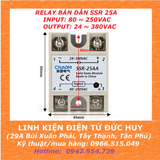 SSR 25AA RELAY BÁN DẪN (INPUT 80~250VAC)