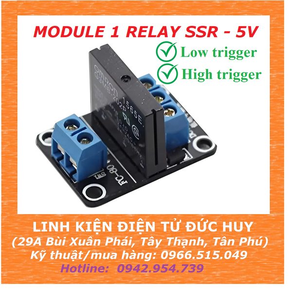 SSR SOLID STATE RELAY 5V (1 KÊNH)