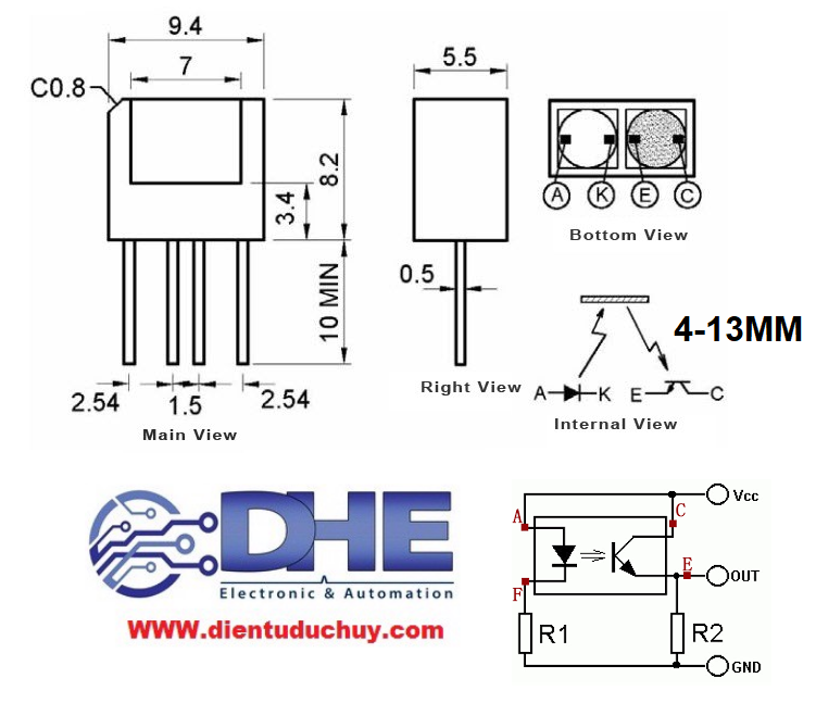 CẢM BIẾN VẬT CẢN, DÒ LINE ST188 – Cửa hàng linh kiện điện tử Đức Huy