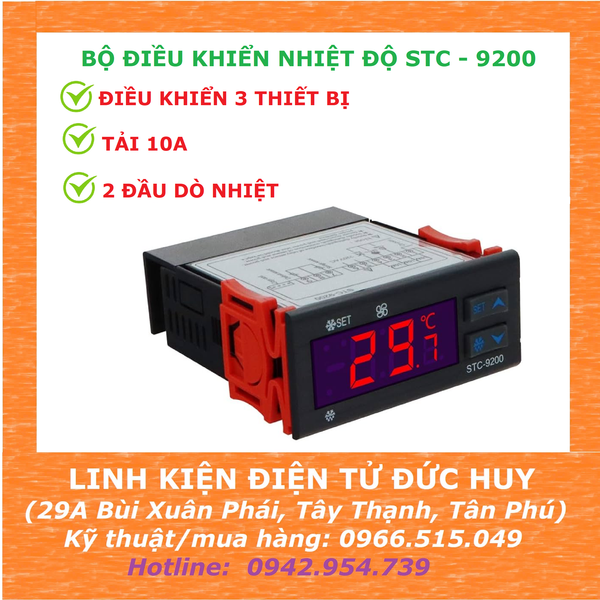 STC 9200 BỘ ĐIỀU KHIỂN NHIỆT ĐỘ BẢO QUẢN LẠNH RÃ ĐÔNG,110V-220VAC