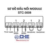 STC3008 ĐIỀU KHIỂN NHIỆT ĐỘ 110V-220VAC 10A, 2 ĐẦU DÒ NHIỆT