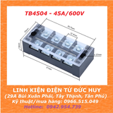 Cầu đấu dây Terminal block TB4504 - 45A/600V (4 cọc)