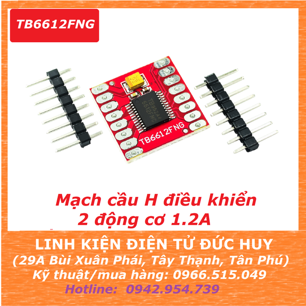 TB6612FNG MẠCH CẦU H ĐIỀU KHIỂN ĐỘNG CƠ DC