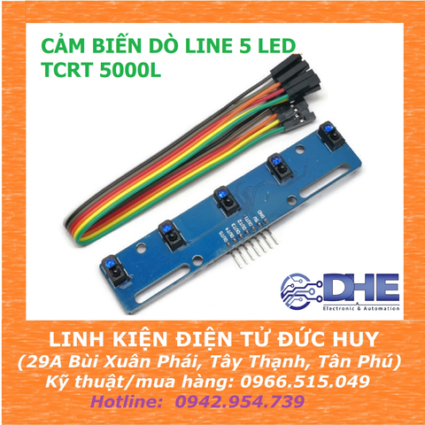 Dò line 5 led TCRT5000L