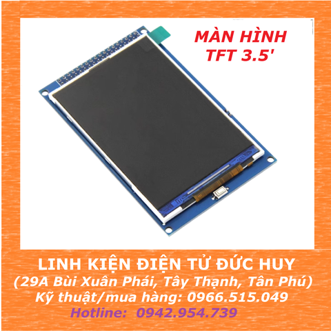 MÀN HÌNH TFT 3.5 INCH 36 CHÂN, ARDUINO MEGA2560 R3