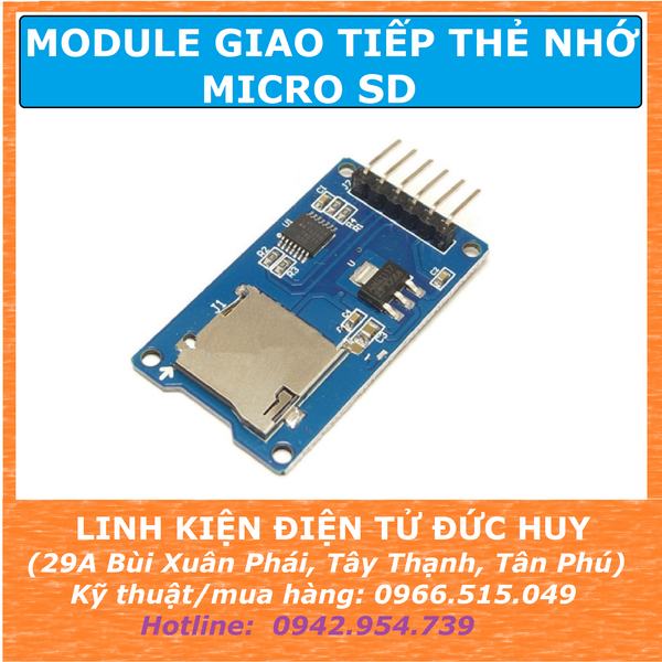 MODULE GHI, ĐỌC THẺ NHỚ MICRO SD