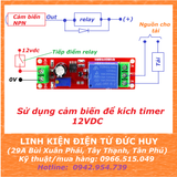 Mạch tạo trễ, timer 12VDC, từ 1s-10s NE555 (timer ON)