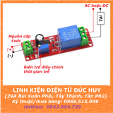 Mạch tạo trễ, timer 5VDC từ 1s-10s NE555 (TIMER ON)