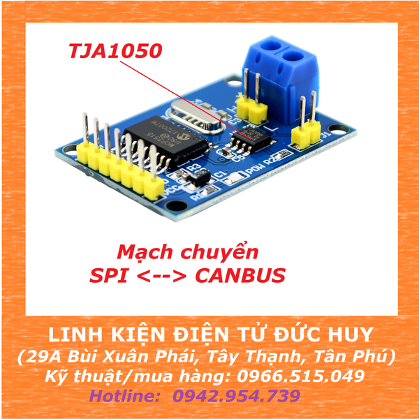 MCP2515 TJA1050 CHUYỂN CANBUS SANG SPI