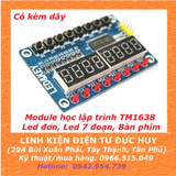 Module học lập trình giao tiếp led, bàn phím TM1638
