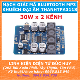 MẠCH KHUẾCH ĐẠI ÂM THANH BLUETOOTH XH M314 TPA3118, ĐẦU RA 2 KÊNH 2 x 30W