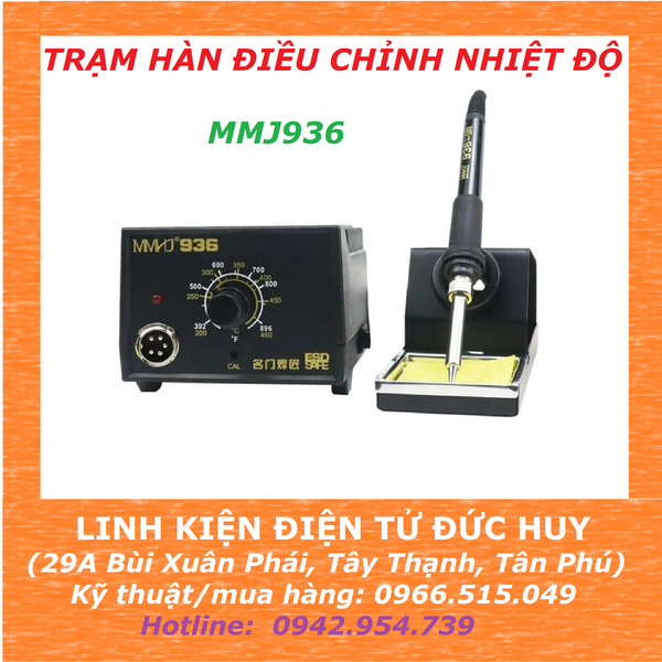 TRẠM HÀN THIẾC, HÀN CHÌ MMJ936 60W, CHUẨN CÔNG NGHIỆP (Bảo hành 3 tháng)