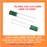 Tụ kẹo 102 1nF 100V (1 gói 10 con)