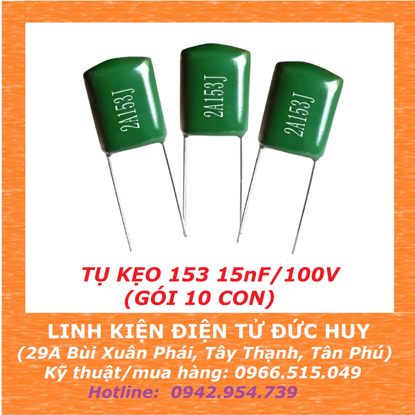 Tụ kẹo 153 15nF 100V(1 GÓI 10 CON)
