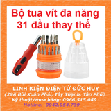 BỘ TUA VÍT ĐA NĂNG 31 ĐẦU THAY THẾ - HỘP TRÒN
