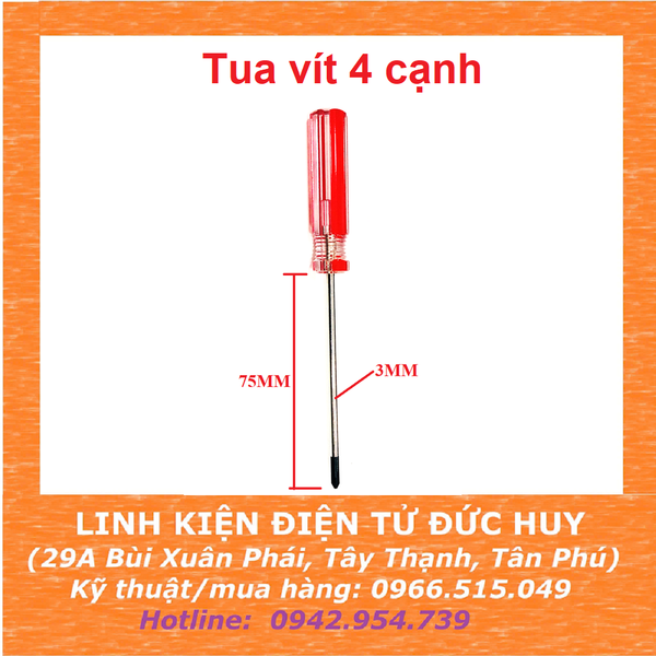 TUA VÍT 4 CẠNH - 3MM