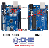 Arduino UNO R3 chip dán ATMEGA328P SMD_ chip NẠP CH340