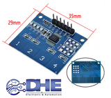 BÀN PHÍM CẢM ỨNG ĐIỆN DUNG - 4 NÚT TTP224