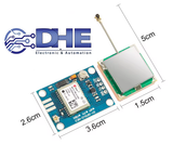 MODULE ĐỊNH VỊ GPS GY NEO M8N có ăngten, hàn chân sẵn