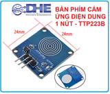 BÀN PHÍM CẢM ỨNG ĐIỆN DUNG 1 NÚT - TTP223B (XANH DƯƠNG)