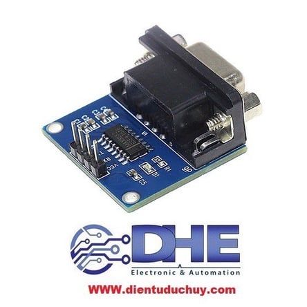 MẠCH CHUYỂN ĐỔI RS232 <-> TTL, SỬ DỤNG CHIP MAX3232, ĐẦU RA COM DB9 CỔNG CÁI (FERMALE)