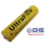 1 PIN SẠC LITHIUM ULTRAFIRE 18650 - ĐIỆN ÁP DANH ĐỊNH 3.7V, SẠC ĐẦY 4.2V - DUNG LƯỢNG TỐI ĐA 9800MAH