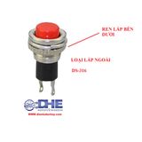 BỘ 5 CÁI CÔNG TẮC NHẤN NHẢ DS-316/ DS-314 - ĐƯỜNG KÍNH 10MM (XANH LÁ, ĐỎ)