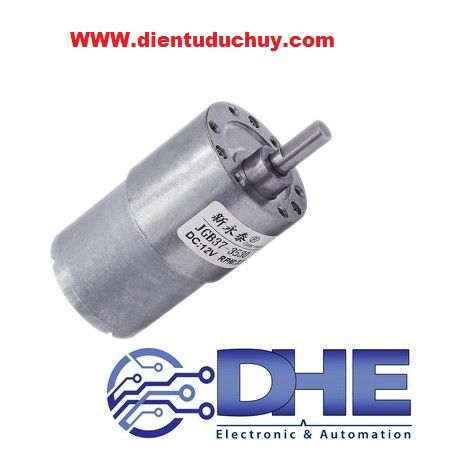 ĐỘNG CƠ GIẢM TỐC 12VDC - JGB37 3530, TỐC ĐỘ 59 RPM, HOẠT ĐỘNG ÊM, TUỔI THỌ RẤT CAO