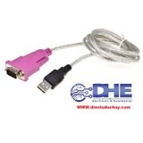 CÁP CHUYỂN USB <--> RS232, 9 CHÂN, ĐẦU ĐỰC - HÀNG TỐT, CHẤT LƯỢNG CAO