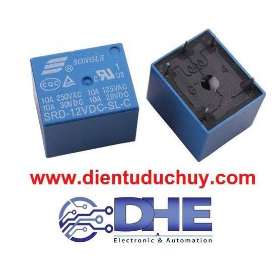 RELAY HÀN PCB - 5 CHÂN - SONGLE (LOẠI TỐT, CHẤT LƯỢNG CAO) - ĐIỆN ÁP 5V/12V/24VDC