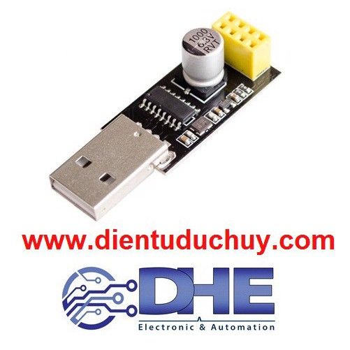 USB ADAPTER 8266 WIFI (MẠCH GIAO TIẾP MÁY TÍNH CHO WIFI ESP8266, ESP 01, ESP 01S...)