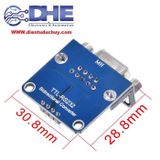 MẠCH CHUYỂN ĐỔI RS232 <-> TTL, SỬ DỤNG CHIP MAX3232, ĐẦU RA COM DB9 CỔNG CÁI (FERMALE)