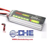 PIN SẠC LIPO 3S (LITHIUM POLYMER)-11.1V-2200MAH-DÒNG XẢ TỐI ĐA 30C, HÃNG SX BUILD POWER - UY TÍN, TUỔI THỌ CAO