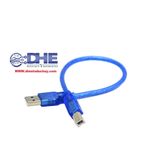 CÁP USB TYPE B 30CM (CÁP NẠP UNO R3, MEGA2560)