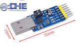 MẠCH CHUYỂN ĐỔI USB RS232 RS485 TTL (6 TRONG 1)