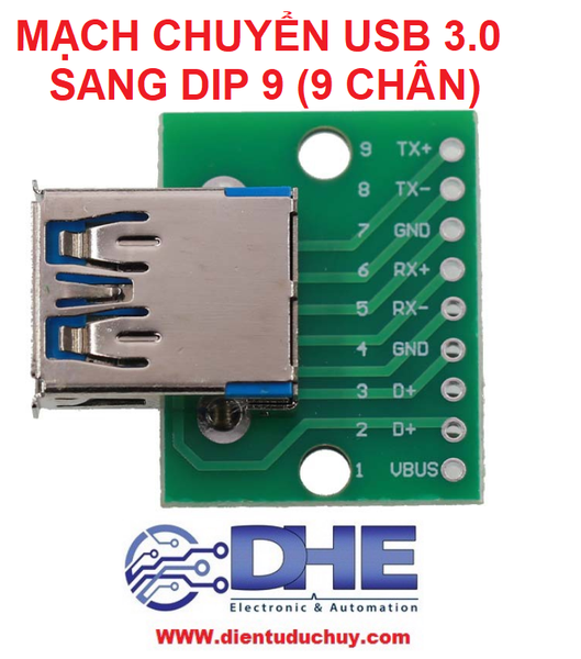 MẠCH CHUYỂN USB 3.0 DIP 9 (9 CHÂN)