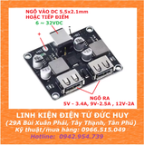 MẠCH HẠ ÁP SẠC NHANH 2 CỔNG USB QC3.0/QC2.0