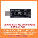USB TEST DUNG LƯỢNG KIỂM TRA ĐIỆN ÁP, DÒNG XẢ, DUNG LƯỢNG PIN V2.0