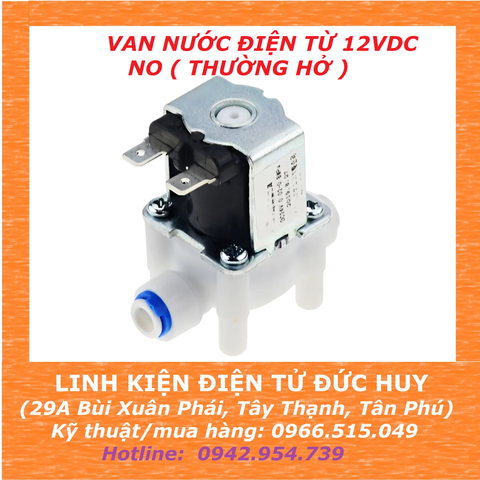 VAN NƯỚC ĐIỆN TỪ 12VDC - NO ( THƯỜNG HỞ )