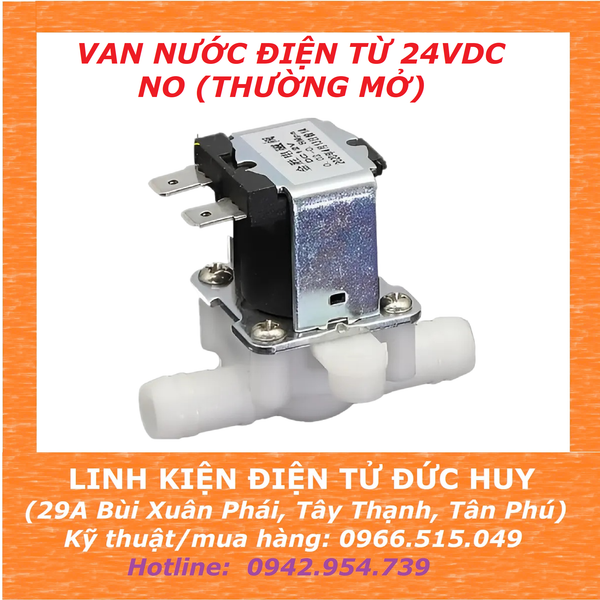 VAN NƯỚC ĐIỆN TỬ 24VDC - NO (THƯỜNG MỞ)