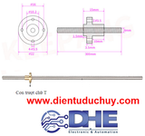 Trục vít me 8mm T8, bước 2mm 250mm (25cm)