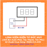 Màn hình volt kế 3 ~40VDC, 2 dây (Led 0.36'')